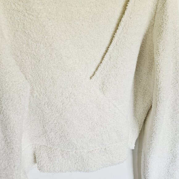 Daily Practice Anthropologie Sweater L Ivory Teddy Bear Cozy Lounge - Picture 2 of 8